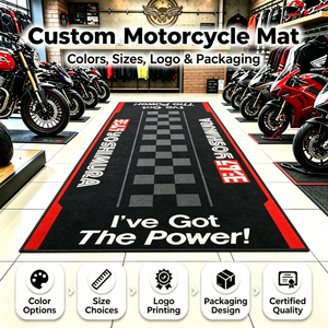 Alfombra para Motocicleta |   Tapete <span class=keywords><strong>de</strong></span> Goma Absorbente <span class=keywords><strong>de</strong></span> Aceite Personalizado para Motocicleta, Tapete <span class=keywords><strong>de</strong></span> Estacionamiento Estable para el Hogar - Product Image 1