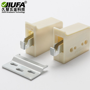 JIUFA Cabinet Wall Mount <b>Bracket</b> Beige ABS <b>Plastic</b> Adjustable Hinge For Kitchen Cupboard Installation - Product Image 3