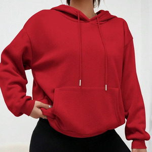 Cotton Polyester Made Pullover Autumn Casual Streetwear <b>Women</b> <b>Hoodies</b> Custom Logo <b>Long</b> Sleeve Pullover High Quality <b>Hoodies</b> - Product Image 5
