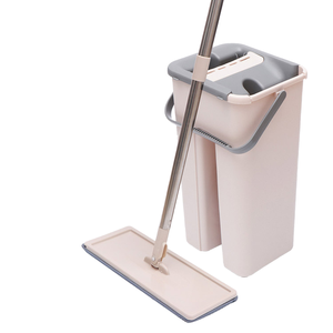 Vente en gros - Meilleure vente : Serpillère essoreuse mains libres avec seau, gain de place, têtes en microfibre ultra-fines, ensemble facile à sécher - Product Image 6