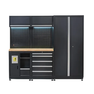 Modular Heavy-Duty Steel <b>Garage</b> Workstation Customizable Workshop Tool Cabinet Storage <b>Workbench</b> Tool Cabinet Combination - Product Image 4