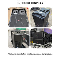 Solution de diffusion de haut-parleur Line Array Auditorium double professionnel de 10 pouces pour les auditoriums d'entreprise