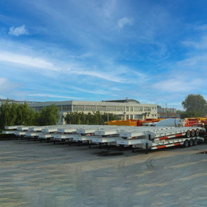 AS roda mobil 14m 40T, peralatan konstruksi jalur berat baja rendah semi-trailer 2 FUWA BPW - Product Image 5