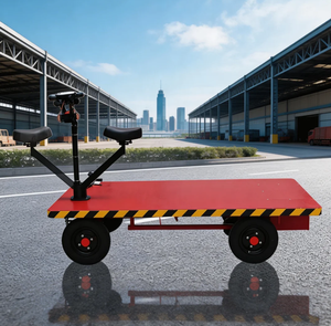 Carretilla Eléctrica de Plataforma Plana para Transporte de Carga en Almacén - Product Image 6