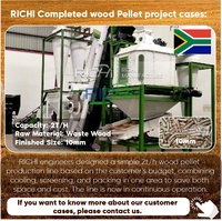 Ligne de production de granulés de bois biomasse RICHI Indonésie - Usine de production de granulés de bois à partir de balles de riz personnalisable gratuitement