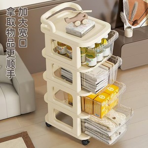 <b>Plastic</b> <b>Storage</b> <b>Drawer</b> Cart <b>5</b> Tier Mobile Organizer For Toys Food Stationery Home Bedroom Living Room - Product Image 2