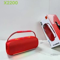 Boombox 2200 40W DSP, enceinte sans fil avec basses profondes, subwoofer dynamique, éclairage RGB, sangle de transport, boombox portable d'extérieur