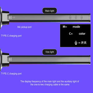 Nouveau bureau <span class=keywords><strong>illusion</strong></span> atmosphère lumière RGB hwan couleur <span class=keywords><strong>musique</strong></span> contrôle du son atmosphère lumière TV induction rythme lumière - Product Image 4