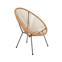 Chaise Acapulco en rotin tressé moderne et portable, prix d'usine, pour jardin, terrasse, extérieur et chambre à coucher