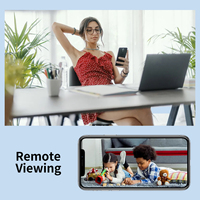 C8 Mini Cámara Inalámbrica Wifi 1080P HD de Seguridad con Visión Nocturna, Detección de Movimiento Remota, Almacenamiento, Batería Integrada, para Interiores y Exteriores