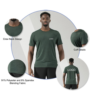 Maglietta da uomo all'ingrosso Logo personalizzato sport e Casual estate Streetwear traspirante Plus Size <span class=keywords><strong>T</strong></span>-shirt da uomo - Product Image 2