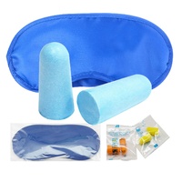 SK1006A masque de sommeil soie clignotants ombre à paupières avec réduction du bruit bouchons d'oreilles bouchons d'oreille Kit de couchage ensemble Portable pour voyager