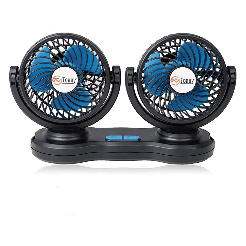 От оригинального производителя onlywheel в 4 дюйма DC 12V 24V Мини двойной головкой Автомобильный Вентилятор 360 градусов вращающийся воздушный вентилятор охлаждения для электромобилей RV внедорожник транспортных средств