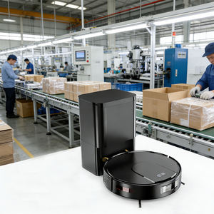 Aspiradora Robótica Geerlepol V2G-SJ con Navegación Giroscópica, Succión de 3500 Pa, Función de Fregado y Base Autolimpiante para Uso en Hoteles - Product Image 1