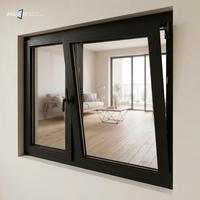 Ventana Oscilobatiente de Aluminio con Doble Acristalamiento para Edificios Costeros
