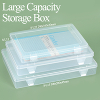 Caja Rectangular Grande de Plástico Duro Transparente de Fábrica YUZMEI, Organizador de Almacenamiento para Herramientas de Pesca, Componentes, Papel, Archivos y Sobres