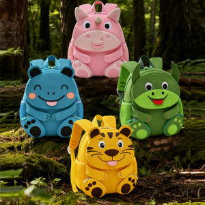 Children's Animal Backpack 13 Inches Unisex For School And Outings With Cartoon Design - Product Image 1
