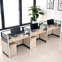 Usine personnalisée système meubles de bureau feuille de mélamine poste de travail bureau style design moderne
