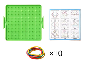 Aides pédagogiques pour la cognition des formes géométriques, puzzles <span class=keywords><strong>mathématiques</strong></span> pour l'école primaire, jouets éducatifs pour enfants, tableau à chevilles - Product Image 4