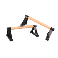 Barres de musculation parallèles en bois pour exercices de gymnastique et pompes