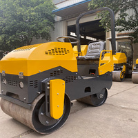 Compacteur vibrant portatif tandem de 1, 1,5 et 2 tonnes avec moteur Changchai et transmission à engrenages