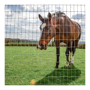 Square (S) Knot Woven Wire Field Fence Tough And Strong Enough For Animal Breeding Fence