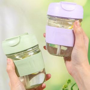 Vaso de vidrio doble personalizado al por mayor, de alto valor, para beber directamente en la oficina, ideal para fiestas, senderismo, servir leche, té, café y agua. - Product Image 4