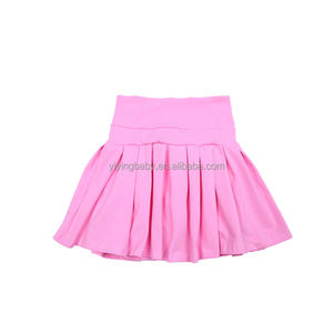 カスタマイズされたロゴスカートショートガールスポーツ夏テニススカートポケットプリーツ女の子用アスレチックランニングワークアウトヨガスカート - Product Image 4