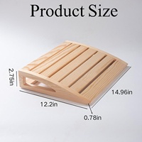 En gros, Repose-tête ergonomique moderne en bois pour sauna, support de tête et cou, fabriqué au Shandong