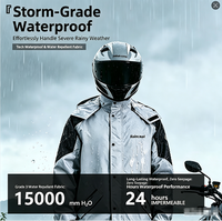 Vêtements de pluie pour moto imperméables, respirants, réfléchissants, haute visibilité, pour hommes, femmes, unisexe, veste et pantalon, combinaison de pluie