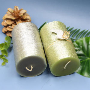 Bougies pilier brûlant de 60 heures Bougie en <span class=keywords><strong>cire</strong></span> de paraffine de 3 pouces Bougie de <span class=keywords><strong>d</strong></span>îner de 18.5 oz Parfum longue durée - Product Image 4