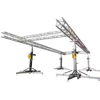 Torre Elevadora de Alta Resistencia con Manivela y Soporte para Altavoces, con Capacidad de Carga de 250 kg, para Pantallas LED, Iluminación de Escenario, Sistemas Line Array y Estructuras de Truss, 6 Metros