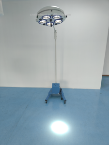 Lampe chirurgicale LED à 5 trous pour salle d'opération, lampe d'opération sur pied pour hôpital vétérinaire, électrique, certifiée CE - Product Image 4