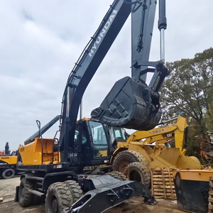 Excavatrice sur pneus Hyundai 21 tonnes 210w-9t presque neuve, d'occasion, moteur coréen, PLC, moteur hydraulique, roulement, boîte de vitesses, pompe 0.92m - Product Image 1