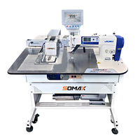 Machine à coudre automatique à gabarit SOMAX SM-15V/S pour poche fourche, convertible en machine à coudre à point noué à gabarit