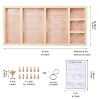 Jeu de société en bois et cartes pour enfants et familles, éducatif, écologique, personnalisé, best-seller, 3 joueurs, compact