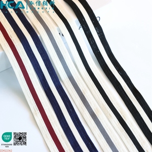 Thân Thiện Với Môi Tùy Chỉnh Polyester Vải Băng Side Sọc Cắt Cao Căng Vải Băng Cho Thể Thao Mặc Theo Dõi Phù Hợp Với - Product Image 1