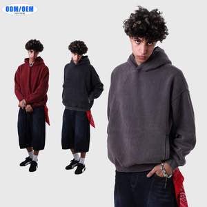 เสื้อฮู้ดดี้และเสื้อสเวตเชิ้ตผู้ชายพิมพ์ลายบาติกแบบกำหนดเอง ทรงโอเวอร์ไซส์ สไตล์วินเทจ ผ้าฟลีซซับใน คอปกบุ  ใส่สบายสำหรับฤดูหนาว - Product Image 1