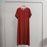Robe d'été en coton pour femme, fine, en coton artificiel, élégante, mi-longue, ample, pour la maison, la plage, les vacances
