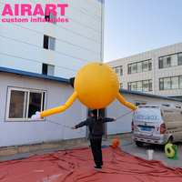 Ballon gonflable souriant pour défilé, décoration pour adultes