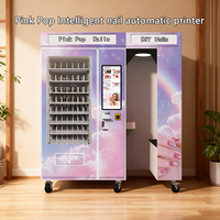 Imprimante DIY pour Nail Art, Distributeur Automatique de Produits de Beauté, Couleurs Personnalisables, Options de Paiement Multiples, Écran LED, Gestion Basée sur le Cloud
