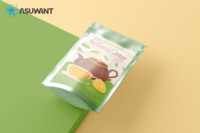Logo personnalisé jetable imprimé en plastique PET en aluminium givré zip-lock refermable congelé sac de pochette debout d'emballage de qualité alimentaire