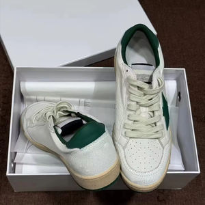 Zapatillas Deportivas de Diseño con Parte Superior de Malla, Color Blanco, Transpirables, Antideslizantes, Cómodas, Estilo Desgastado Dorado - Product Image 4