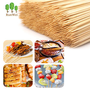 Brochetas de bambú para barbacoa de longitud personalizada Natural, palillos de bambú para asar a la parrilla compostables para barbacoa, Camping y cocina al aire libre - Product Image 6