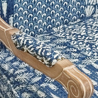 Fauteuil individuel en bois massif de style américain, fabriqué en Chine, célèbre sur internet, pour salon et bureau, mobilier de maison en tissu de designer
