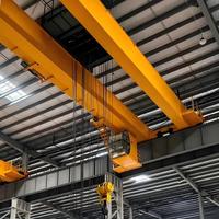 Grue à double poutre 10T EOT à faible hauteur de plafond, entraînement 3-en-1 VFD, faible charge sur les roues, modulaire pour atelier d'assemblage de machines