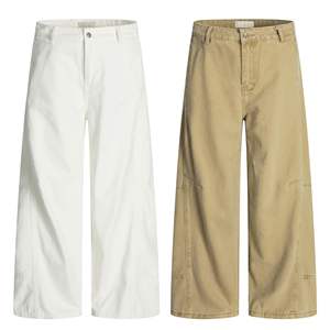 <span class=keywords><strong>Pantalon</strong></span> <span class=keywords><strong>cargo</strong></span> décontracté ample de style rétro américain 11KN, taille mi-haute, fermeture éclair, design unisexe, jambe large, <span class=keywords><strong>pantalon</strong></span> long droit - Product Image 5