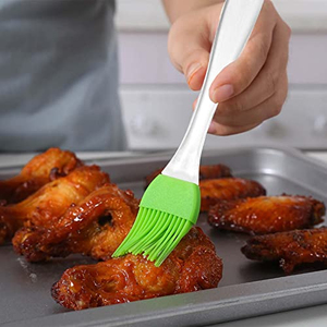 Food Grade Silicone Basting <b>Brush</b> Heat Resistant <b>BBQ</b> Oil <b>Brush</b> Non-Stick Sauce <b>Brush</b> for Baking Grilling Kitchen Cooking Tools - Product Image 3