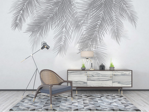 <span class=keywords><strong>Mural</strong></span> de Pared con Diseño de Hojas Tropicales Botánicas, Impreso en 3D, Impermeable y Ecológico, para Dormitorios y Comedores - Product Image 3