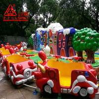 Sanly Rides Little Fireman : Équipement d'attraction extérieur pour enfants, camion de pompiers, mini-convoyeur, train, manèges de fête foraine